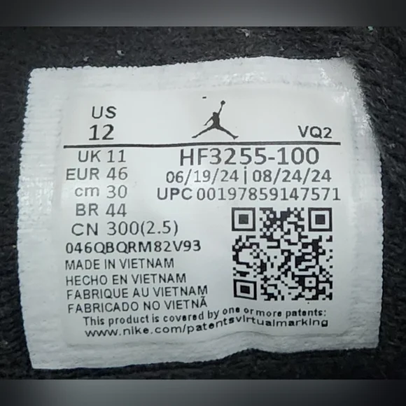 Nike Air Jordan Flight Court Basketball White Sail Black Men's Size 12 - Picture 9 of 9